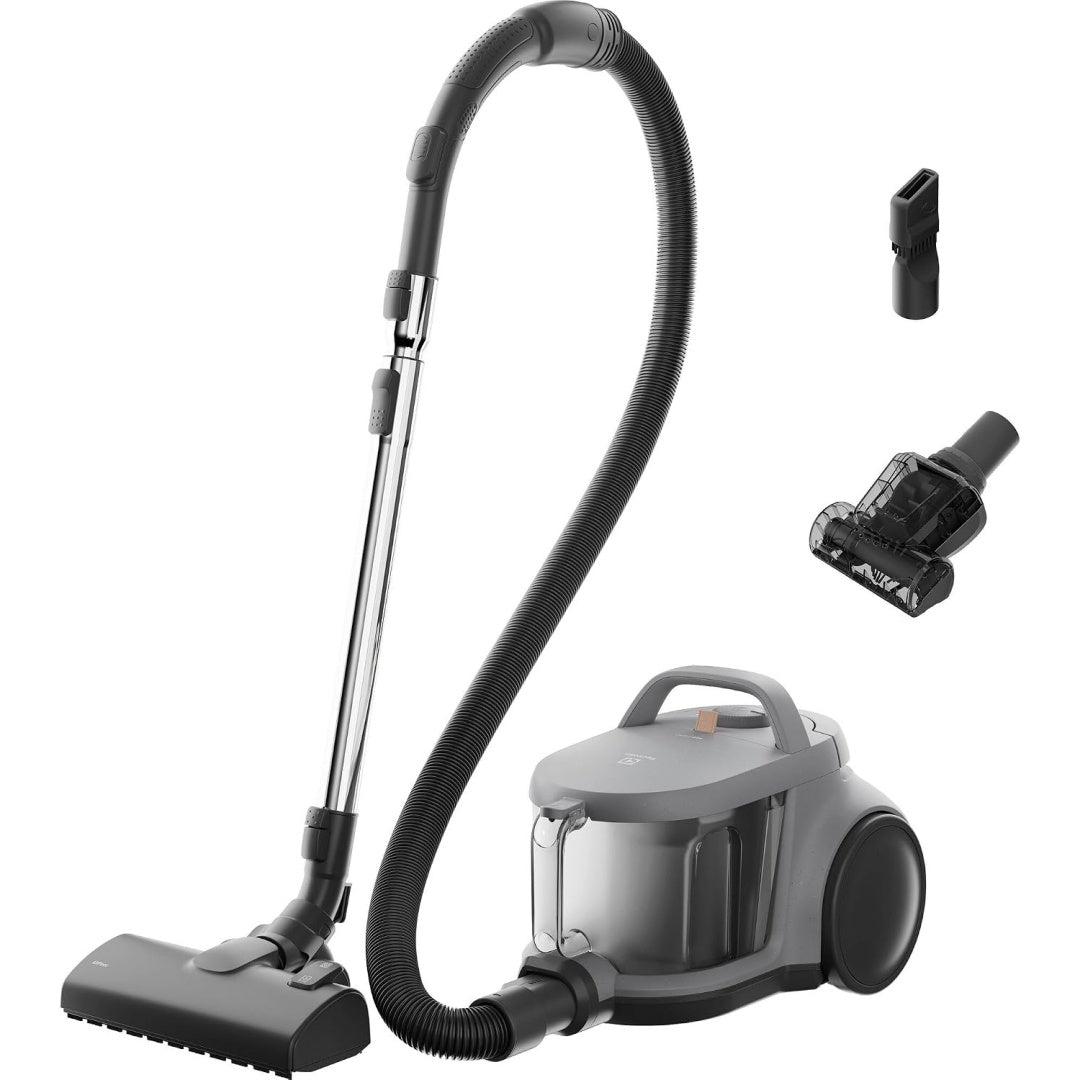 Aspirateur de sol sur roues associant l'entretien des sols et la collecte de la poussiere