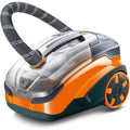 Aspirateur de sol sur roues, coloris gris et blanc, avec l'entretien des tapis