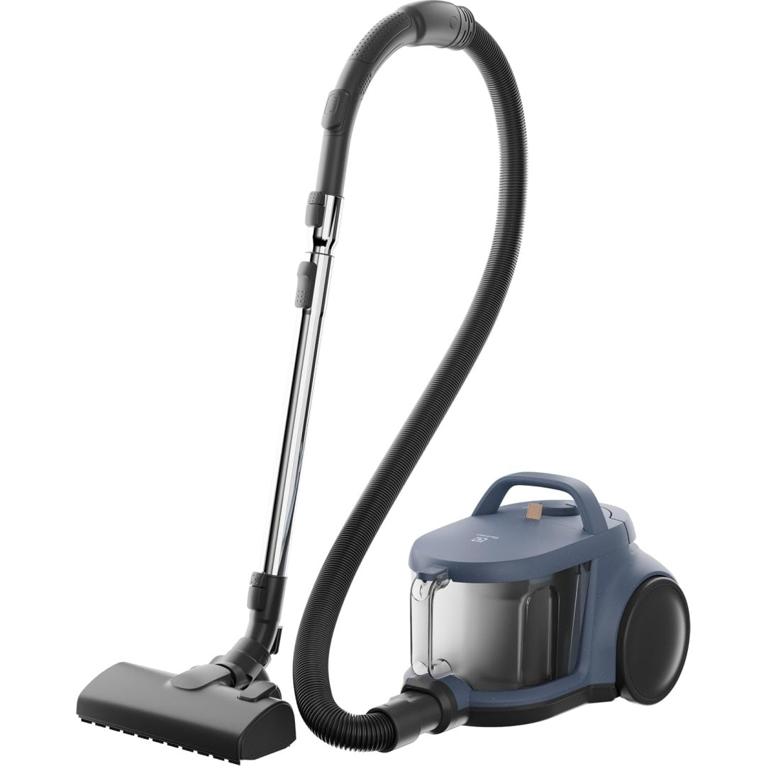Aspirateur de sol sur roues avec une filtration des particules fines, coloris blanc et gris