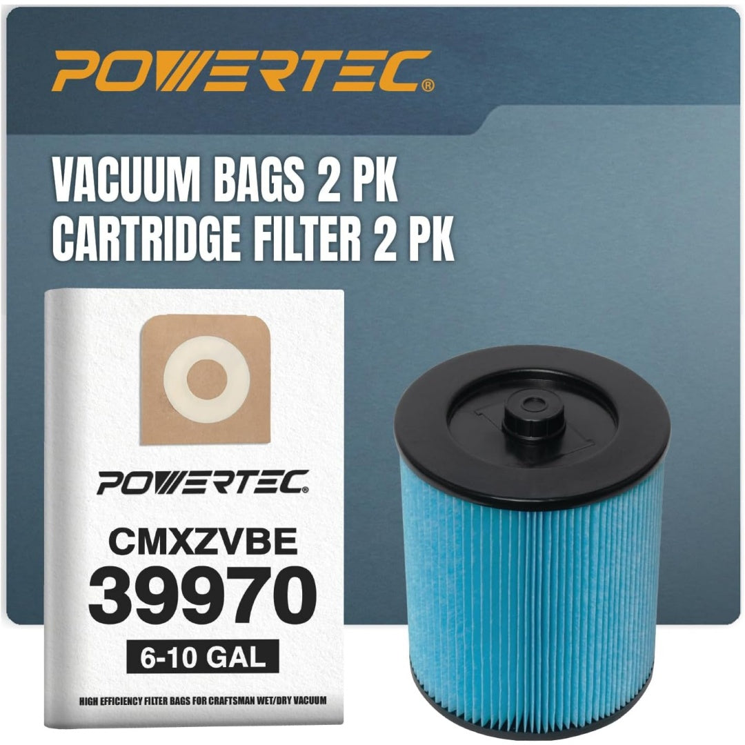 Lot de 2 cartouches filtrantes associant un lot de 2 elements et une filtration des particules fines