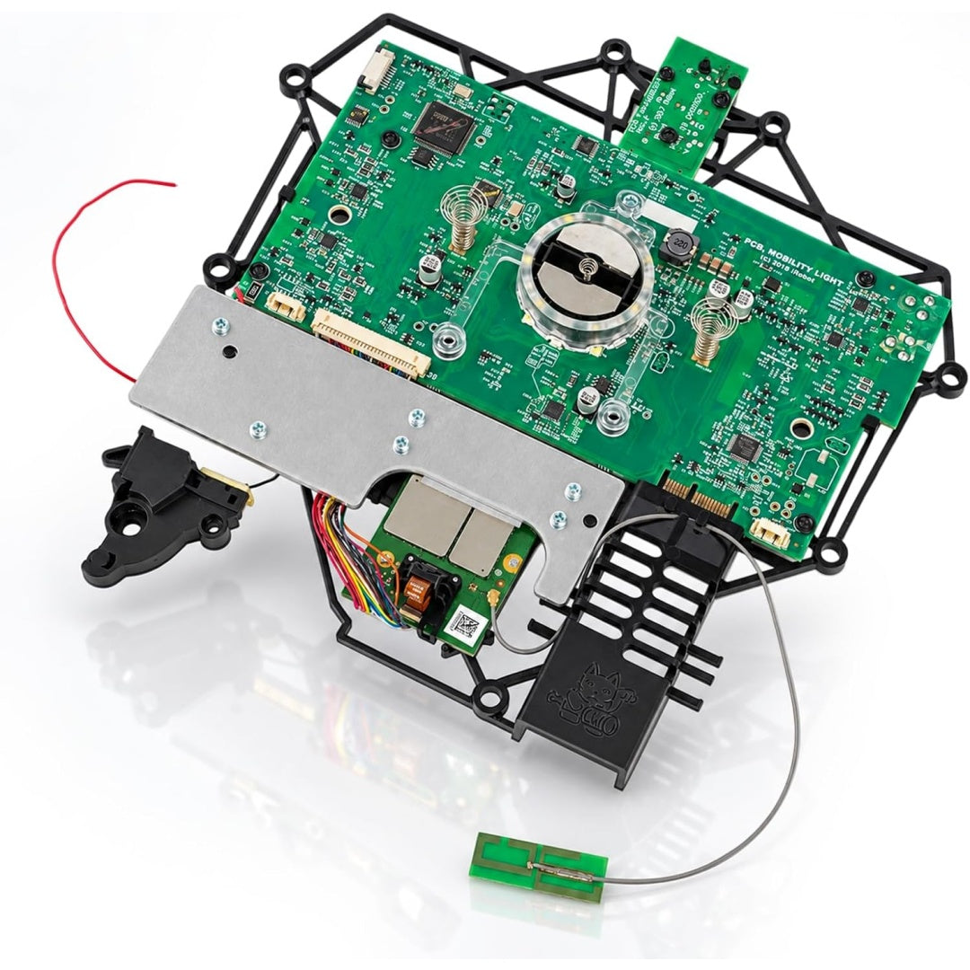 Circuit de commande de rechange associant un composant de remplacement au coloris gris et vert